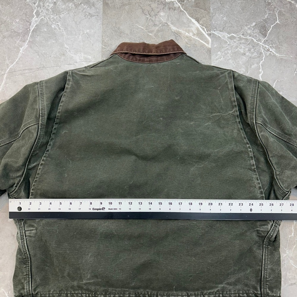 Vintage Carhartt Detroit Jacket Mens 2XL J97 MOS Distressed Blanket Lined Coat - Picture 5 of 10